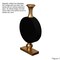 Vintage Gold and Black Fiberglass Tall Floor Vase - Enhances Home Decor with Farmhouse Charm-Perfect as a Statement Piece for Living Room Centerpiece, Entryway, Dining Room, and Hallway Decor